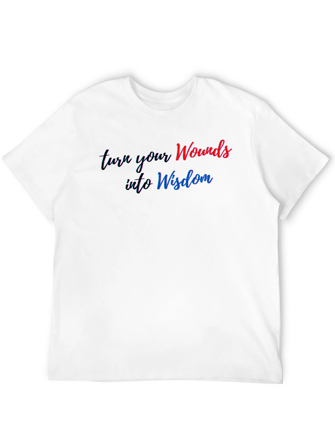 Wounds Into Wisdom Graphic Black T-Shirt