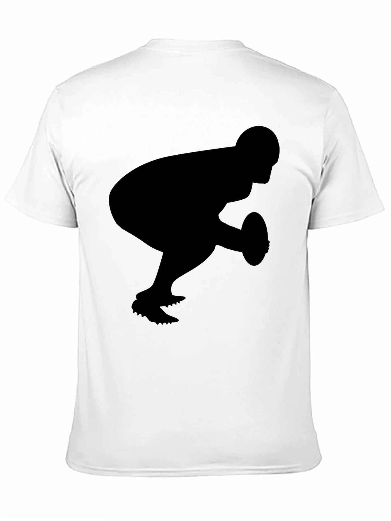Football Player Silhouette Graphic Tee