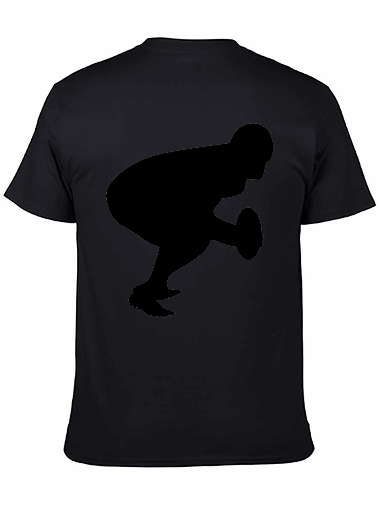 Football Player Silhouette Graphic Tee