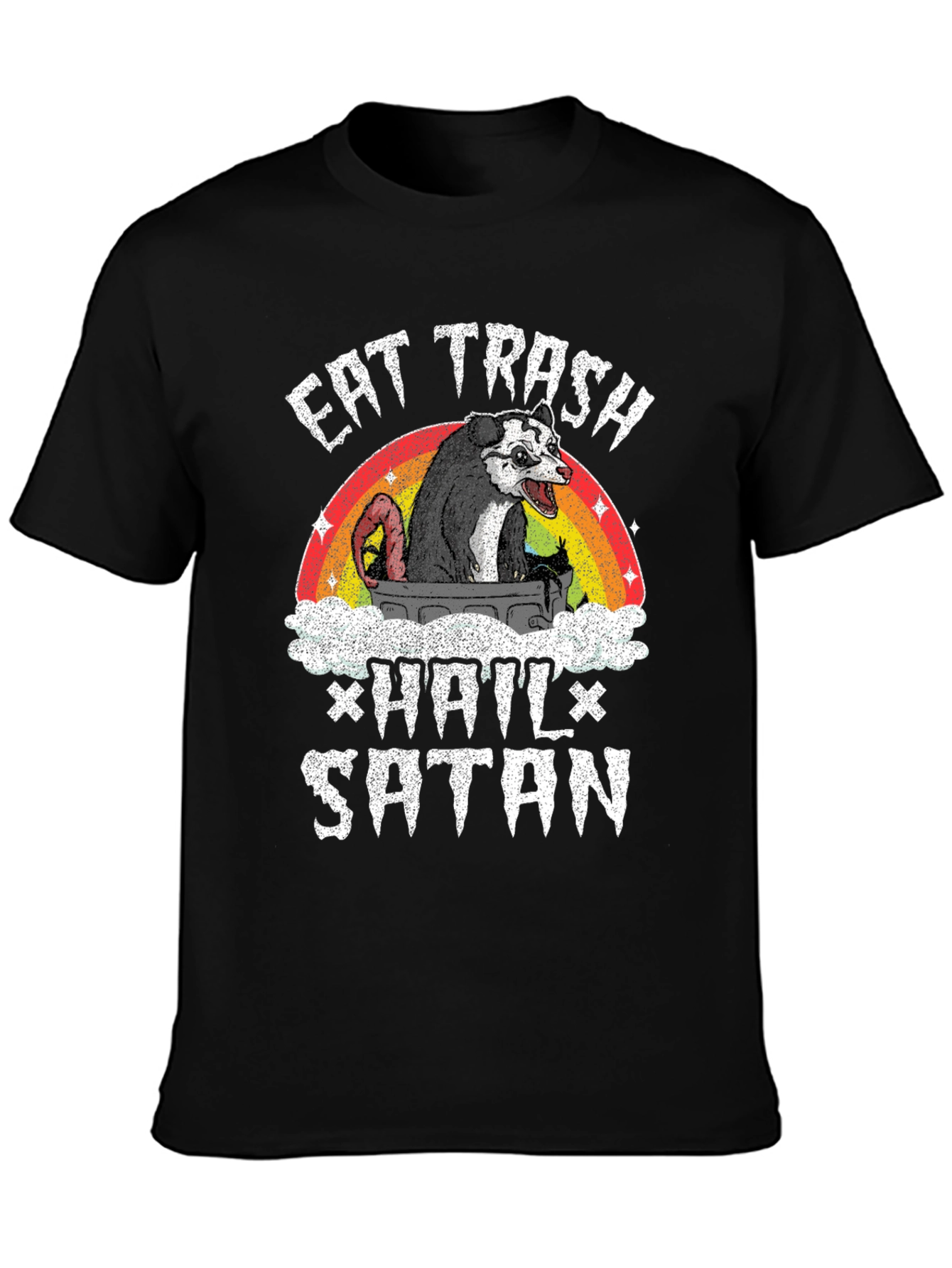 Eat Trash Hail Satan Opossum T-Shirt