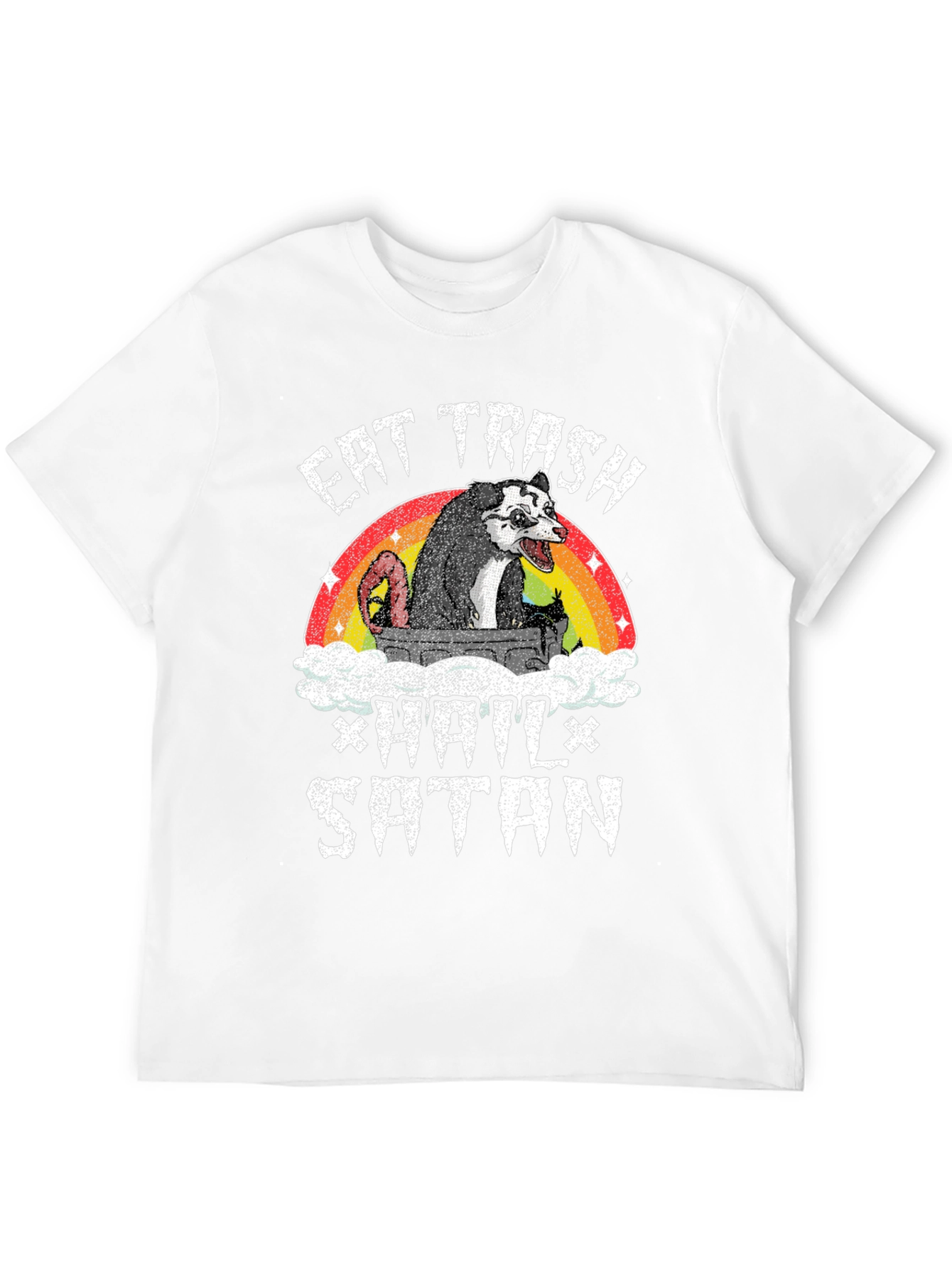 Eat Trash Hail Satan Opossum T-Shirt