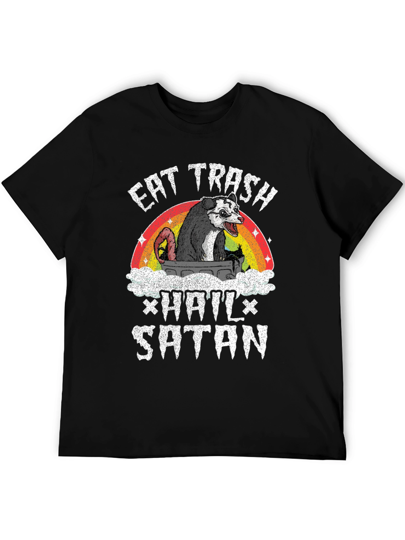 Eat Trash Hail Satan Opossum T-Shirt