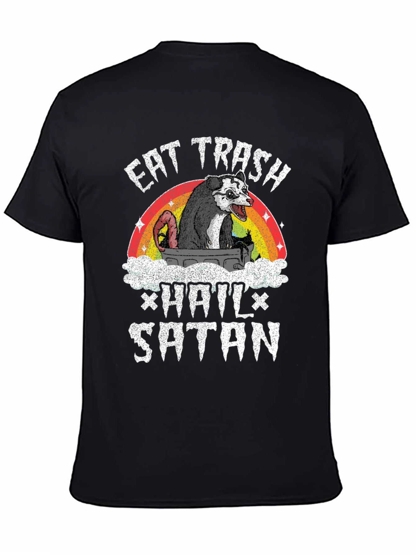 Eat Trash Hail Satan Opossum T-Shirt