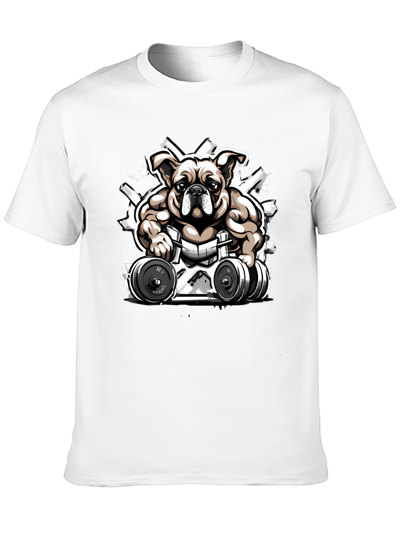 Bulldog Gym T-Shirt - Black Comfortable Fit