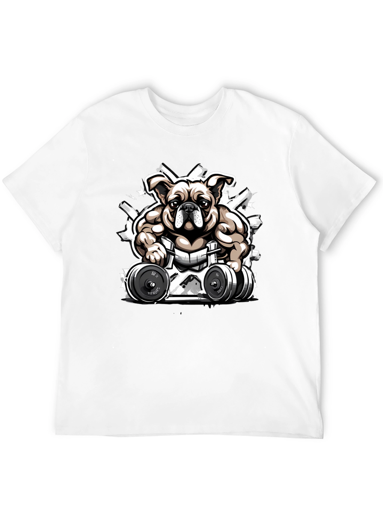 Bulldog Gym T-Shirt - Black Comfortable Fit