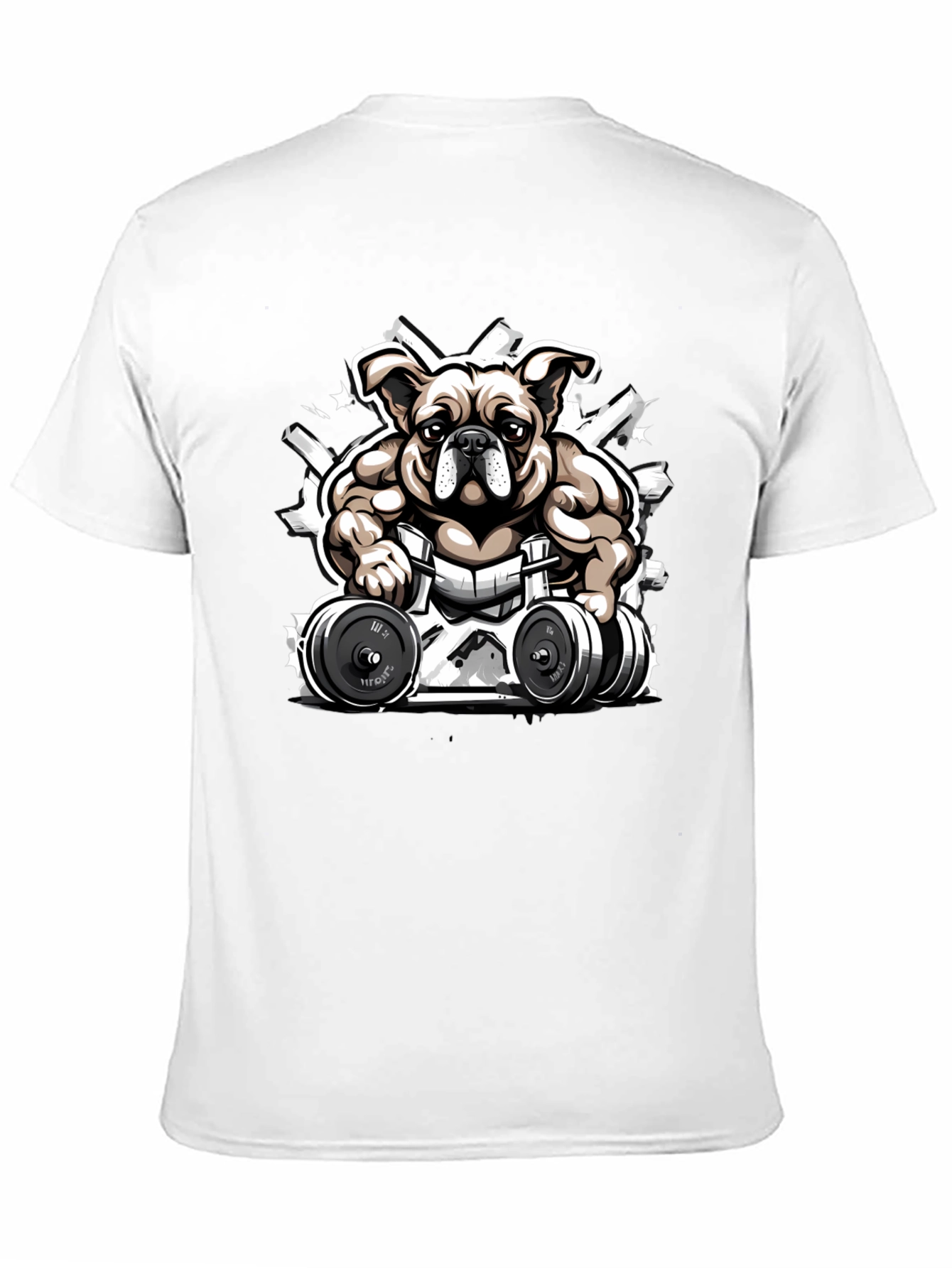 Bulldog Gym T-Shirt - Black Comfortable Fit