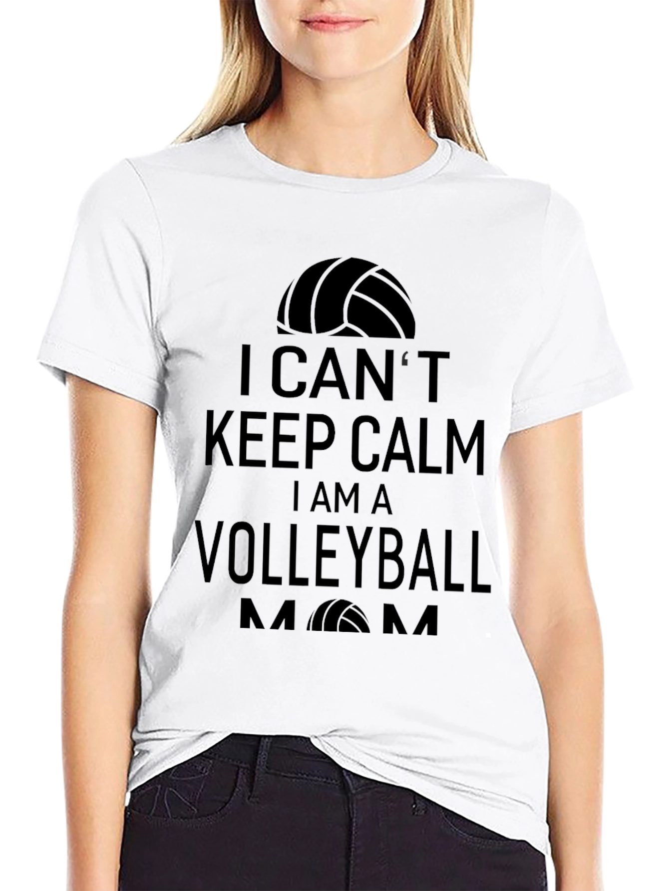 Volleyball Mom T-Shirt - I Cant Keep Calm