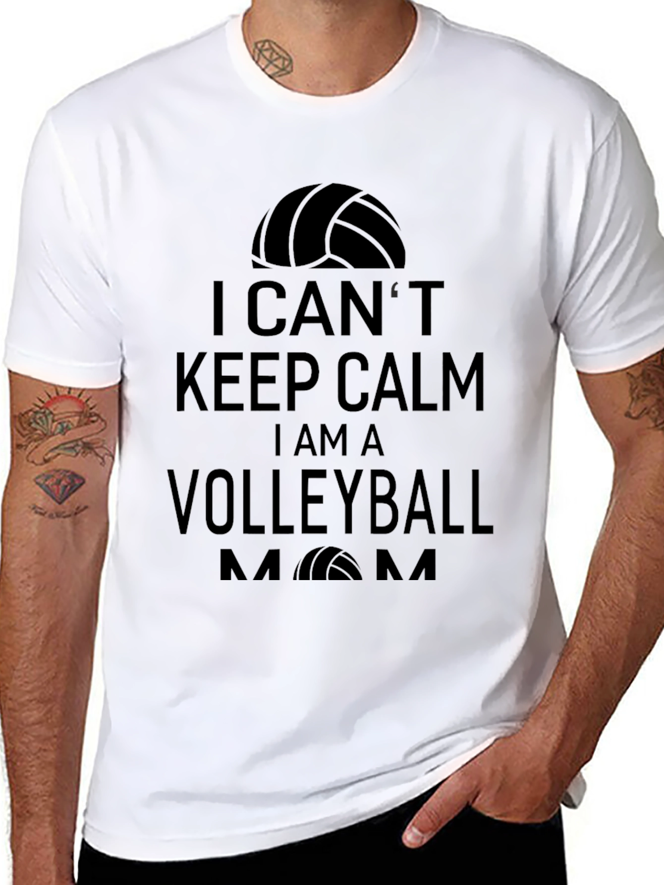 Volleyball Mom T-Shirt - I Cant Keep Calm