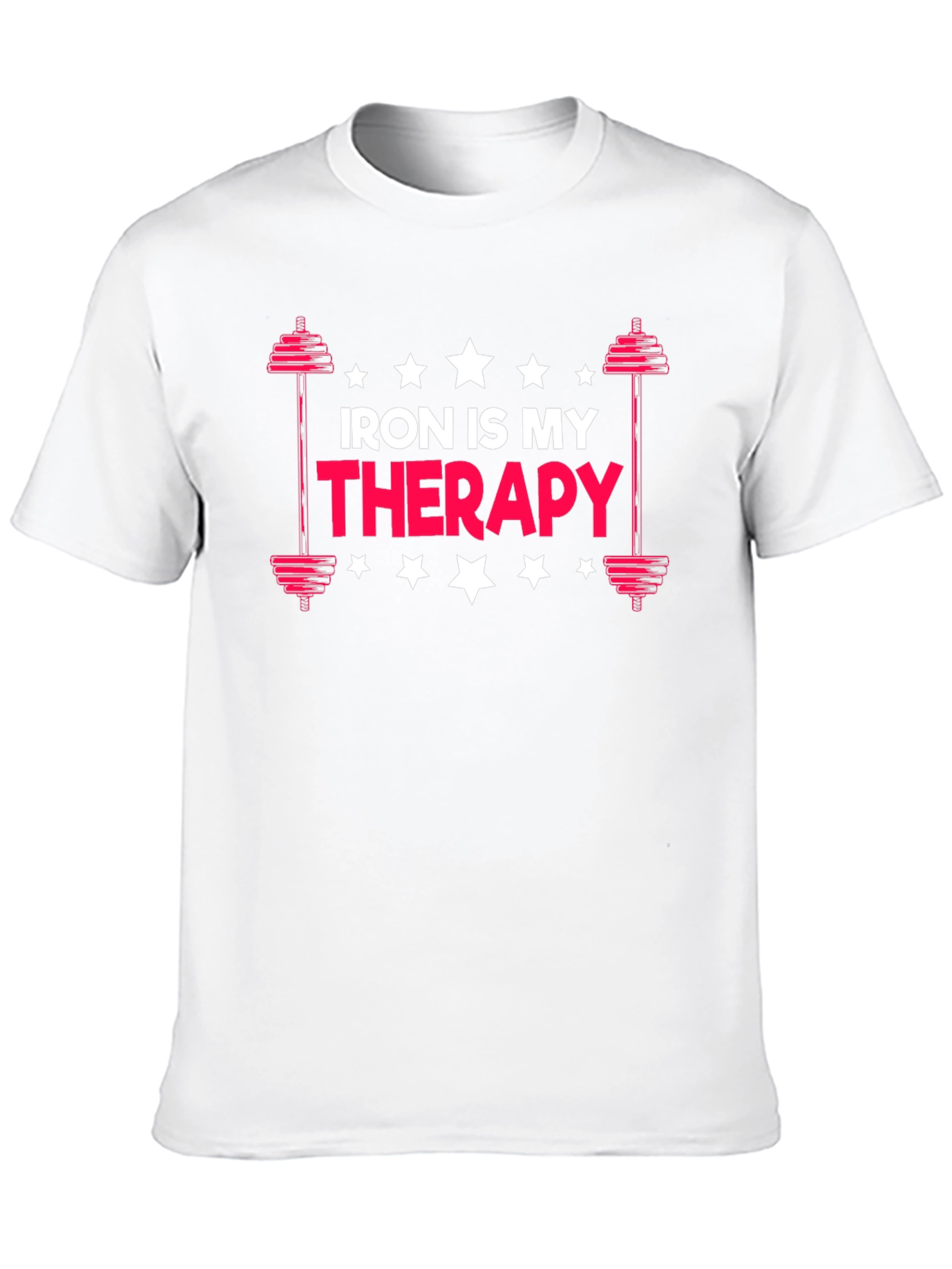 Iron Is My Therapy - Black Graphic T-Shirt