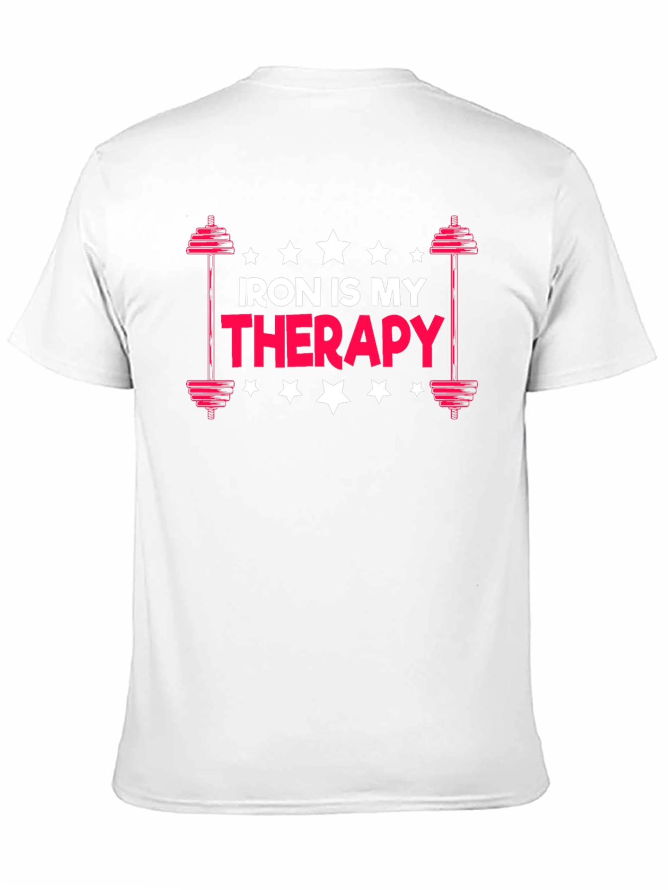 Iron Is My Therapy - Black Graphic T-Shirt