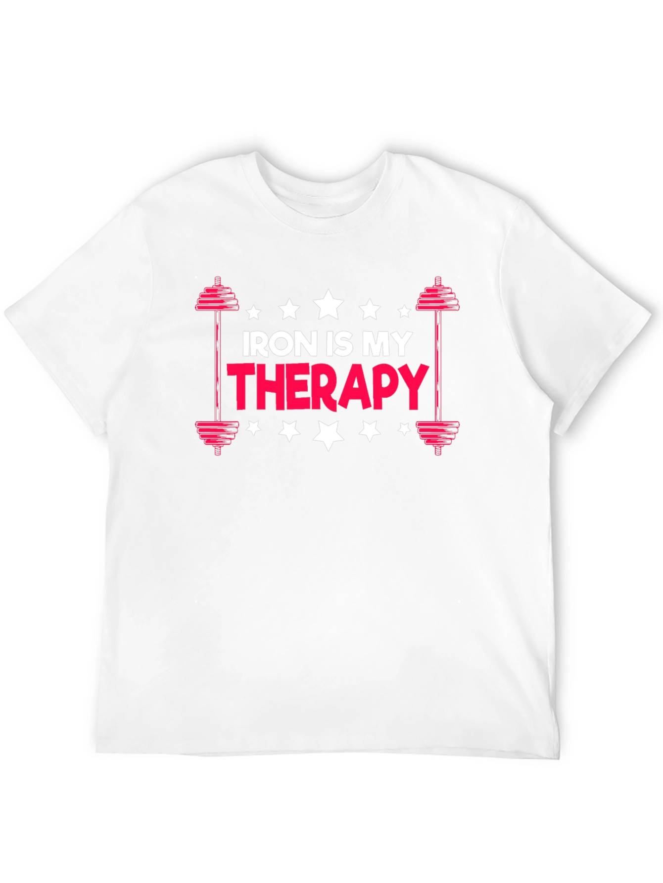 Iron Is My Therapy - Black Graphic T-Shirt