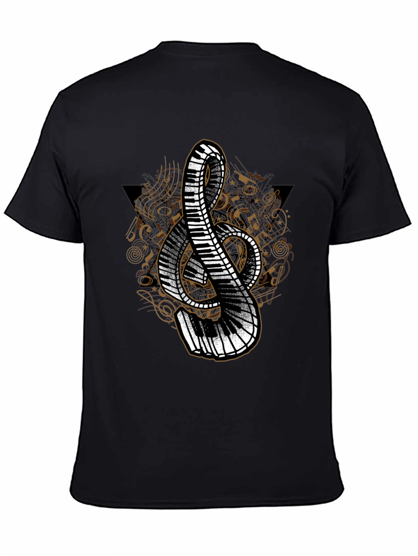 Musical Note Piano Keys Graphic Tee - Unique Design