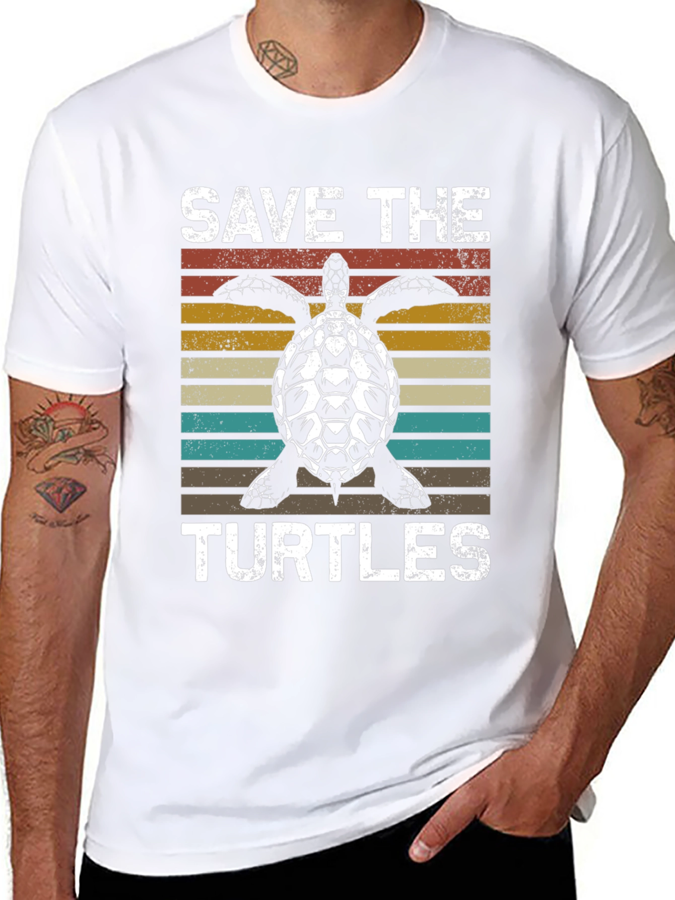 Save the Turtles Retro T-Shirt