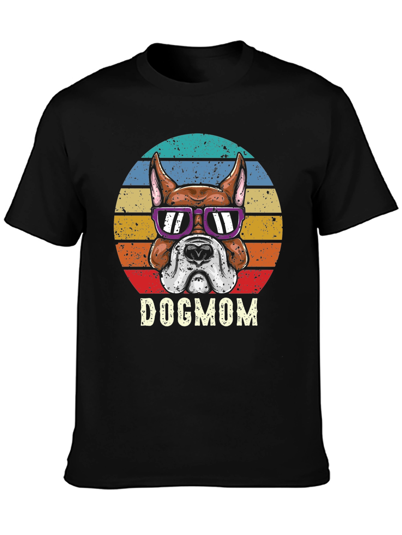 Dog Mom T-Shirt - Cute Boxer Dog Design
