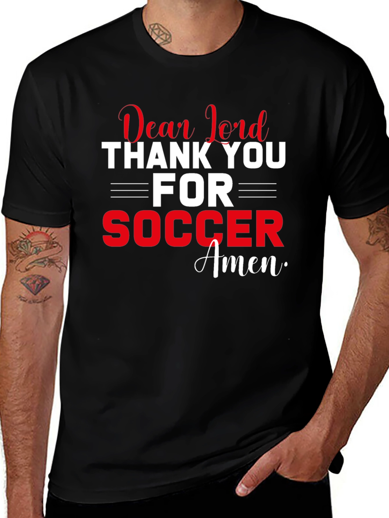 Dear Lord Soccer T-Shirt - Faith Inspired