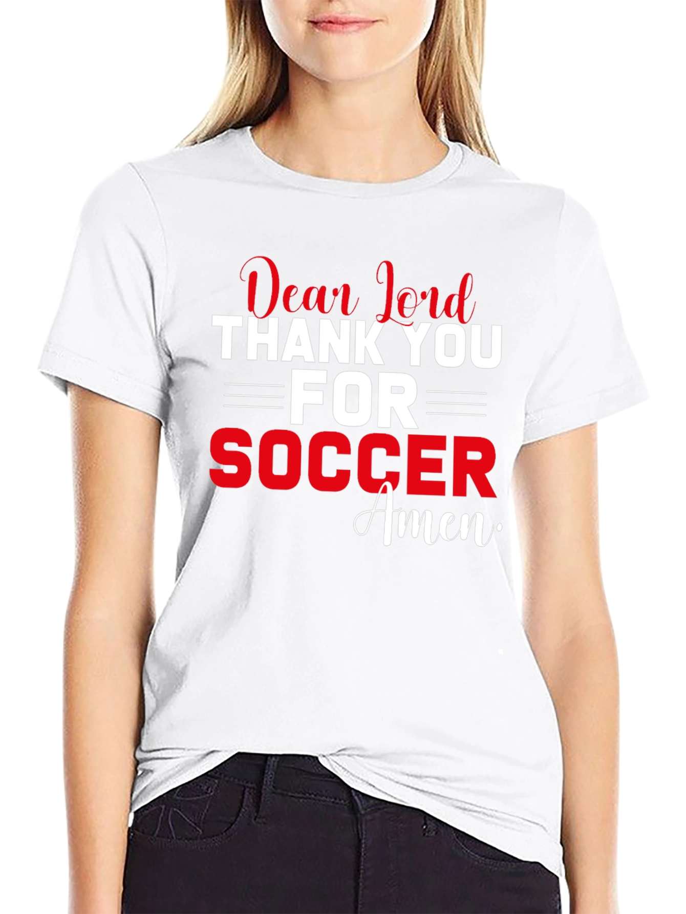 Dear Lord Soccer T-Shirt - Faith Inspired
