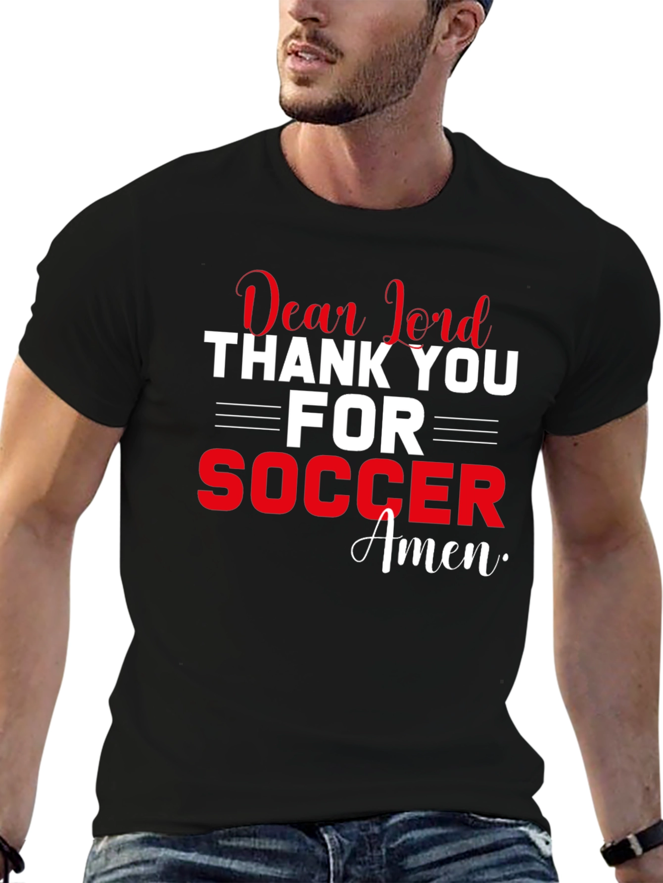 Dear Lord Soccer T-Shirt - Faith Inspired