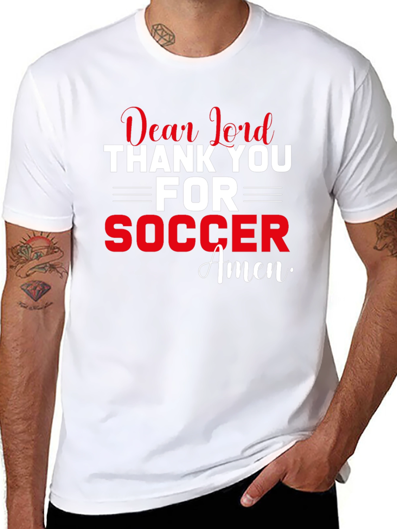 Dear Lord Soccer T-Shirt - Faith Inspired
