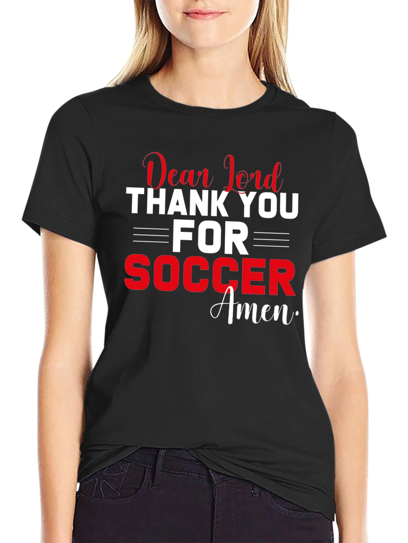 Dear Lord Soccer T-Shirt - Faith Inspired