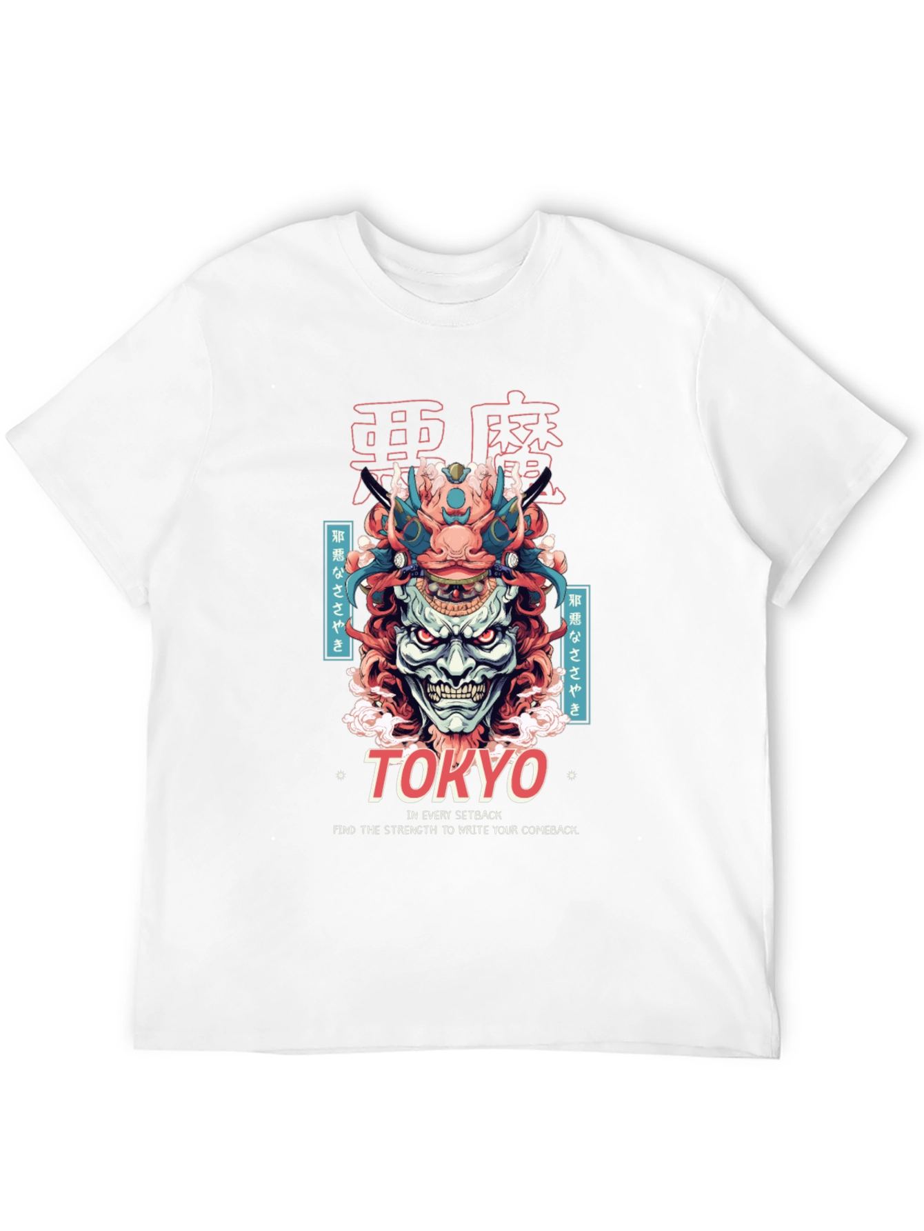 Tokyo Demon Graphic Print Black T-Shirt