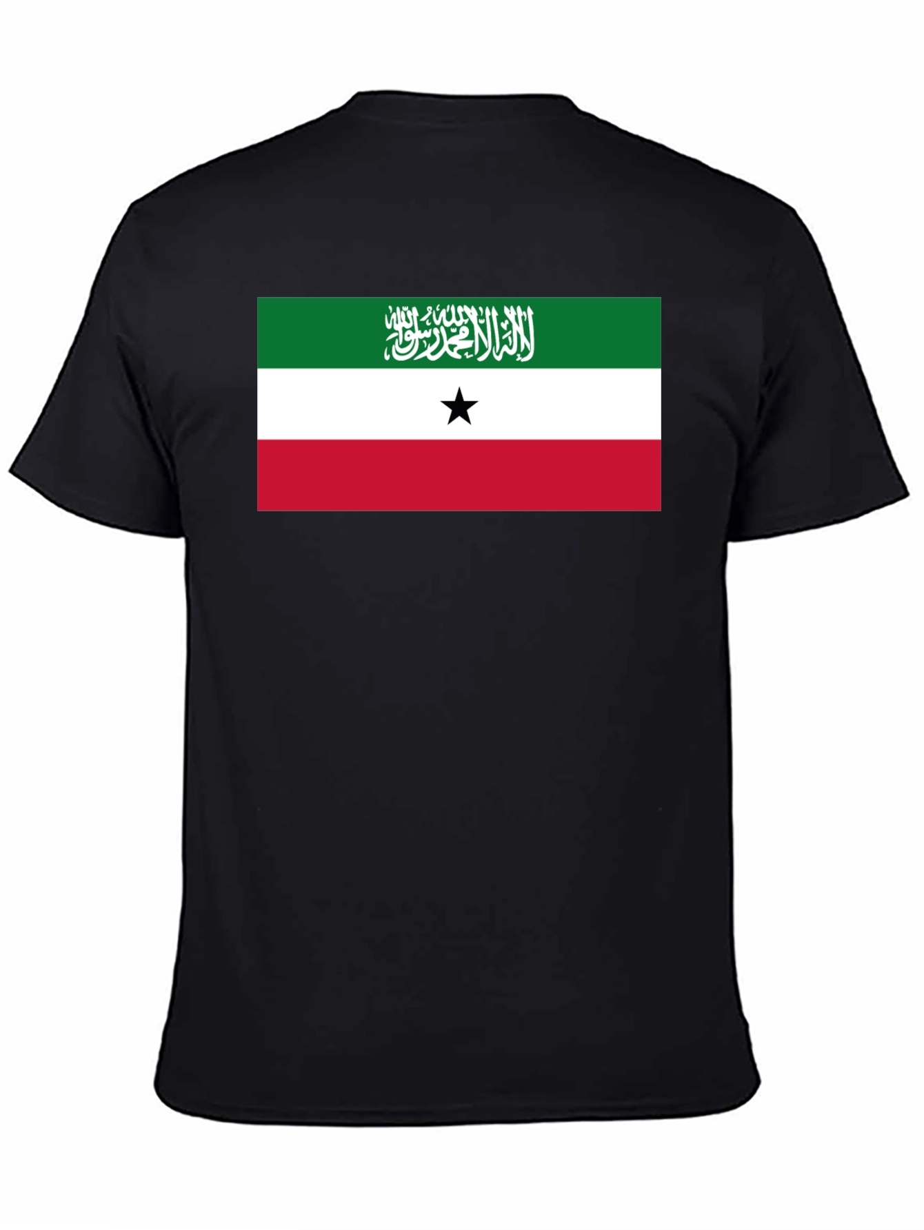 Somaliland Flag Graphic Black T-Shirt