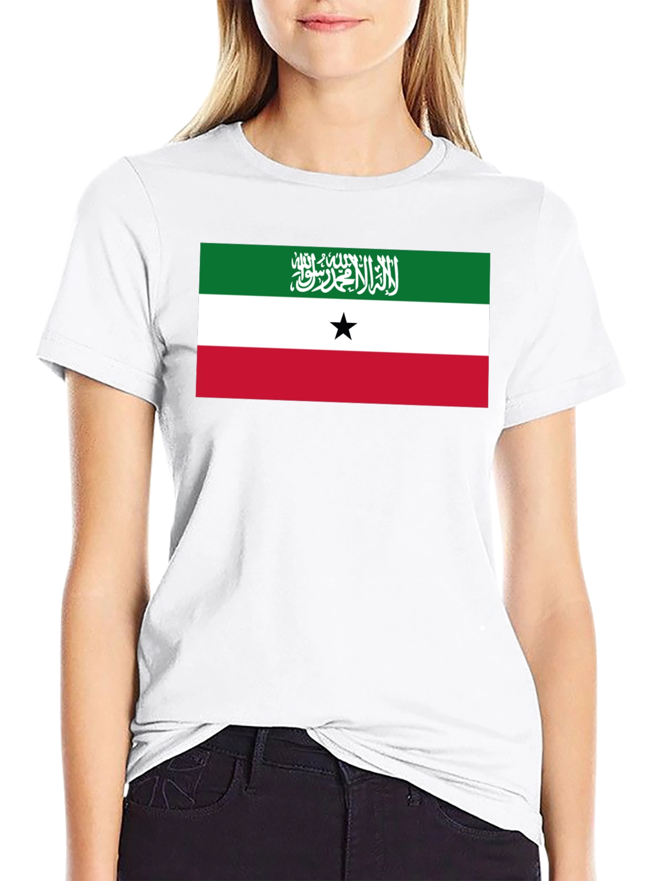 Somaliland Flag Graphic Black T-Shirt