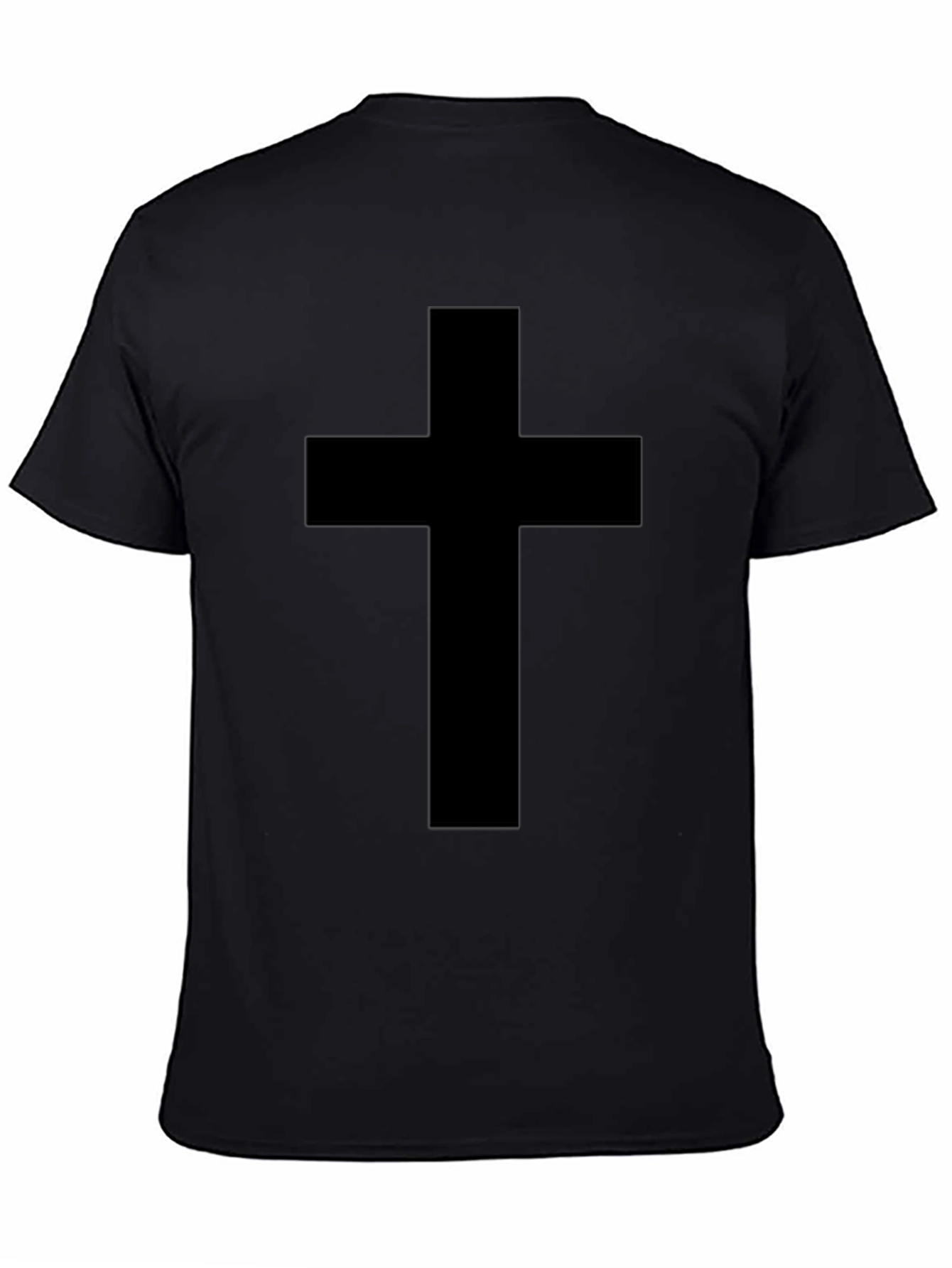 Black Cross Graphic Tee - Religious Apparel