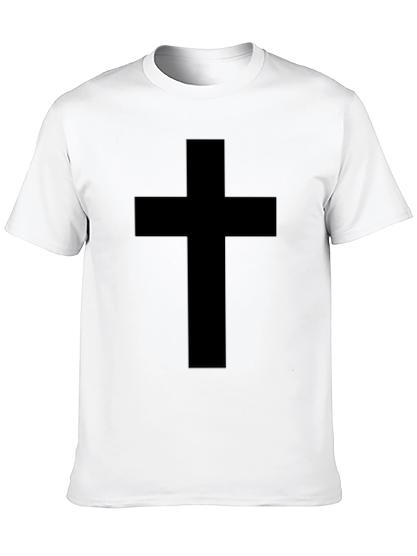 Black Cross Graphic Tee - Religious Apparel