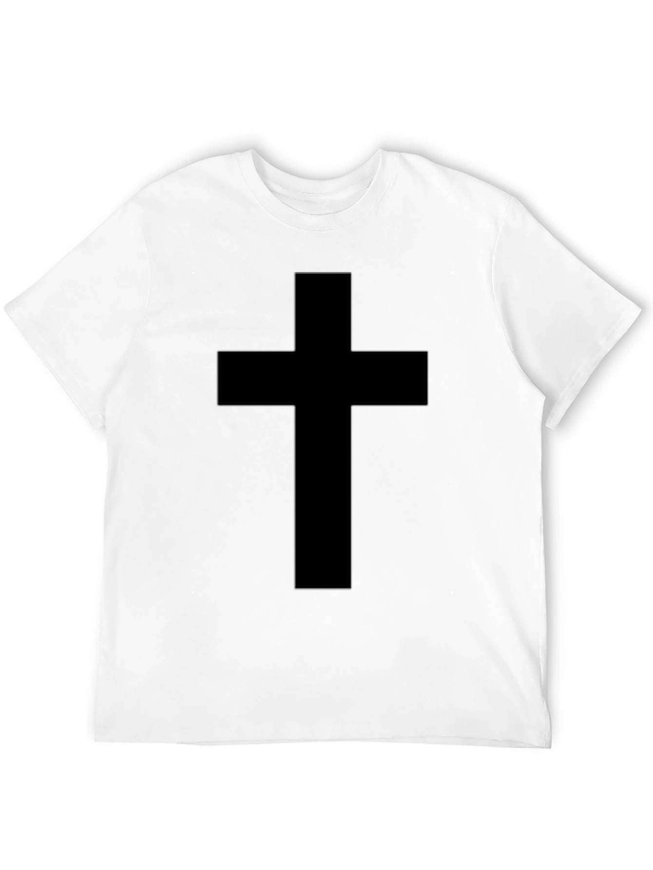 Black Cross Graphic Tee - Religious Apparel