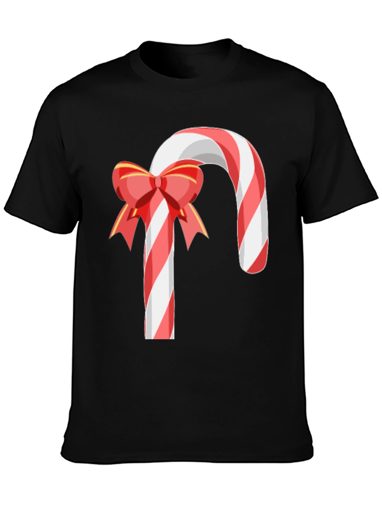 Festive Candy Cane Bow T-Shirt