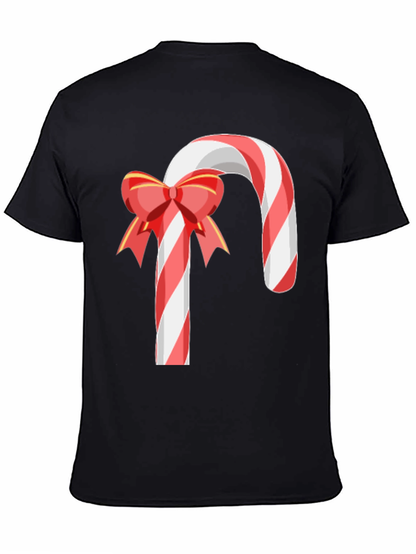Festive Candy Cane Bow T-Shirt