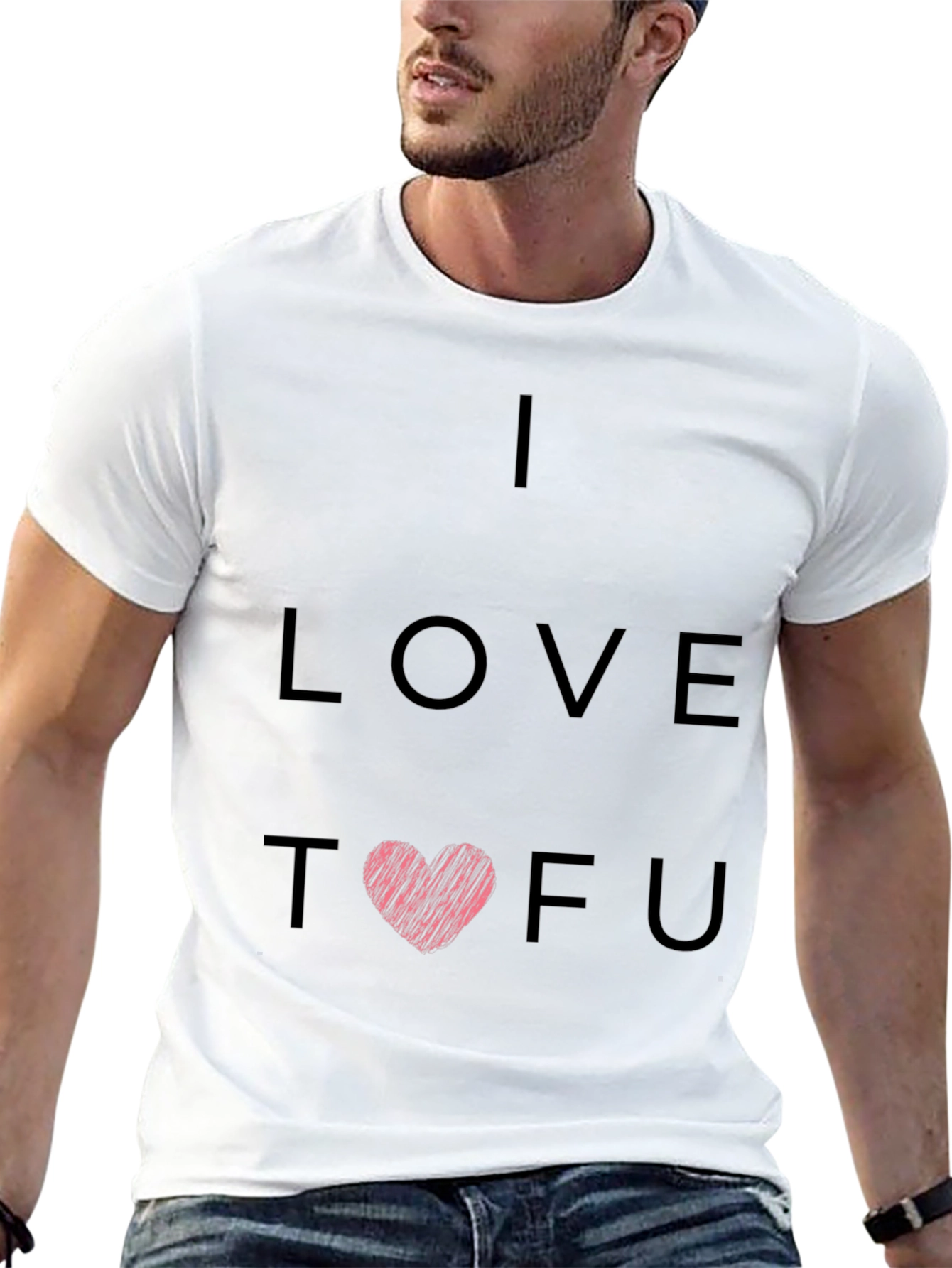 I Love Tofu Graphic Tee - Vegan T-Shirt