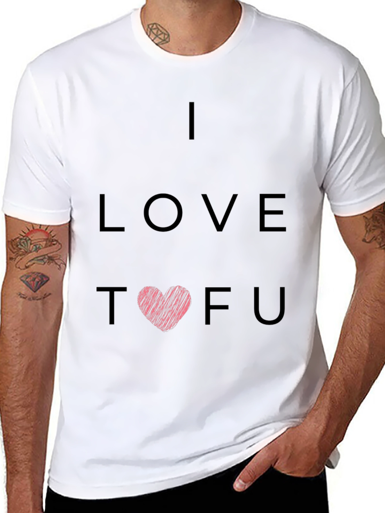 I Love Tofu Graphic Tee - Vegan T-Shirt