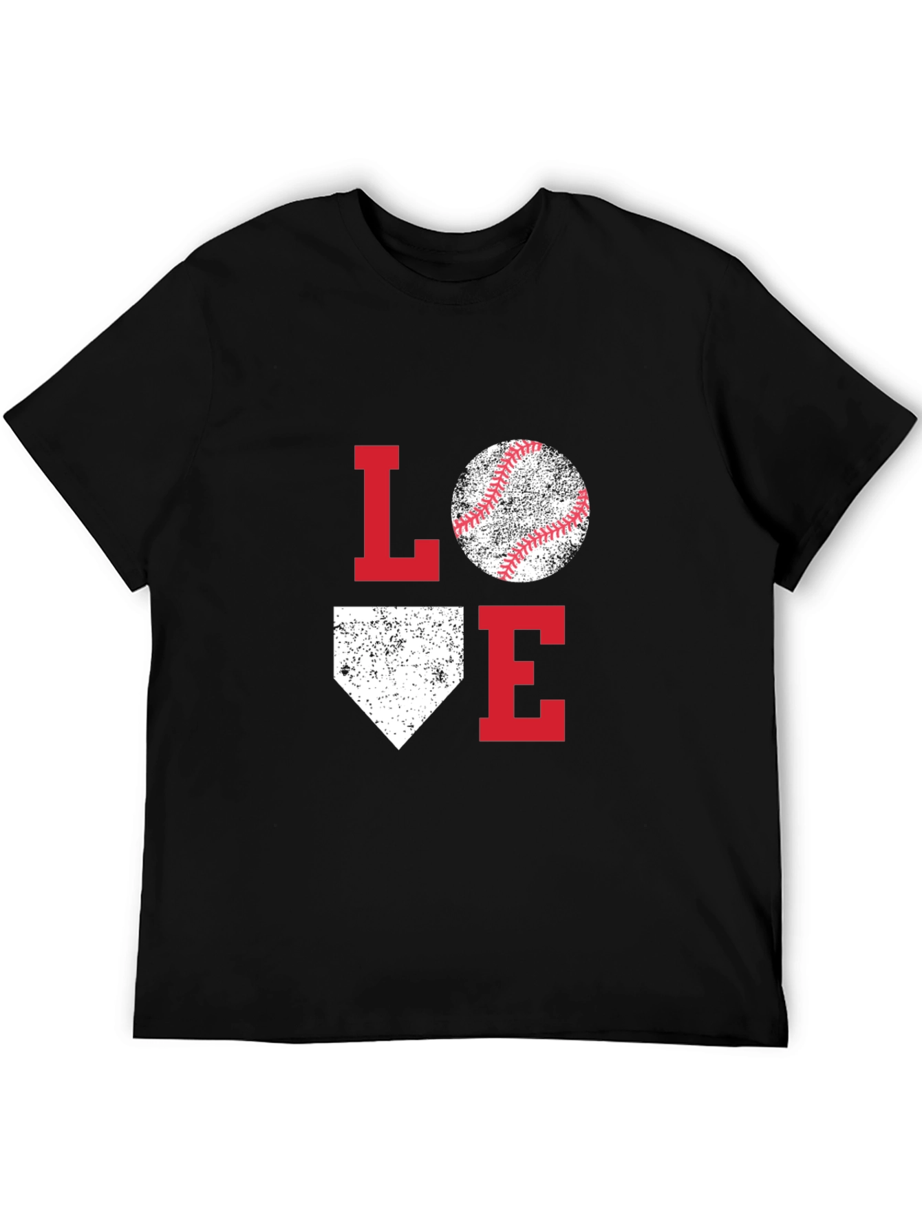 Love Baseball Graphic T-Shirt Sport Fan Tee