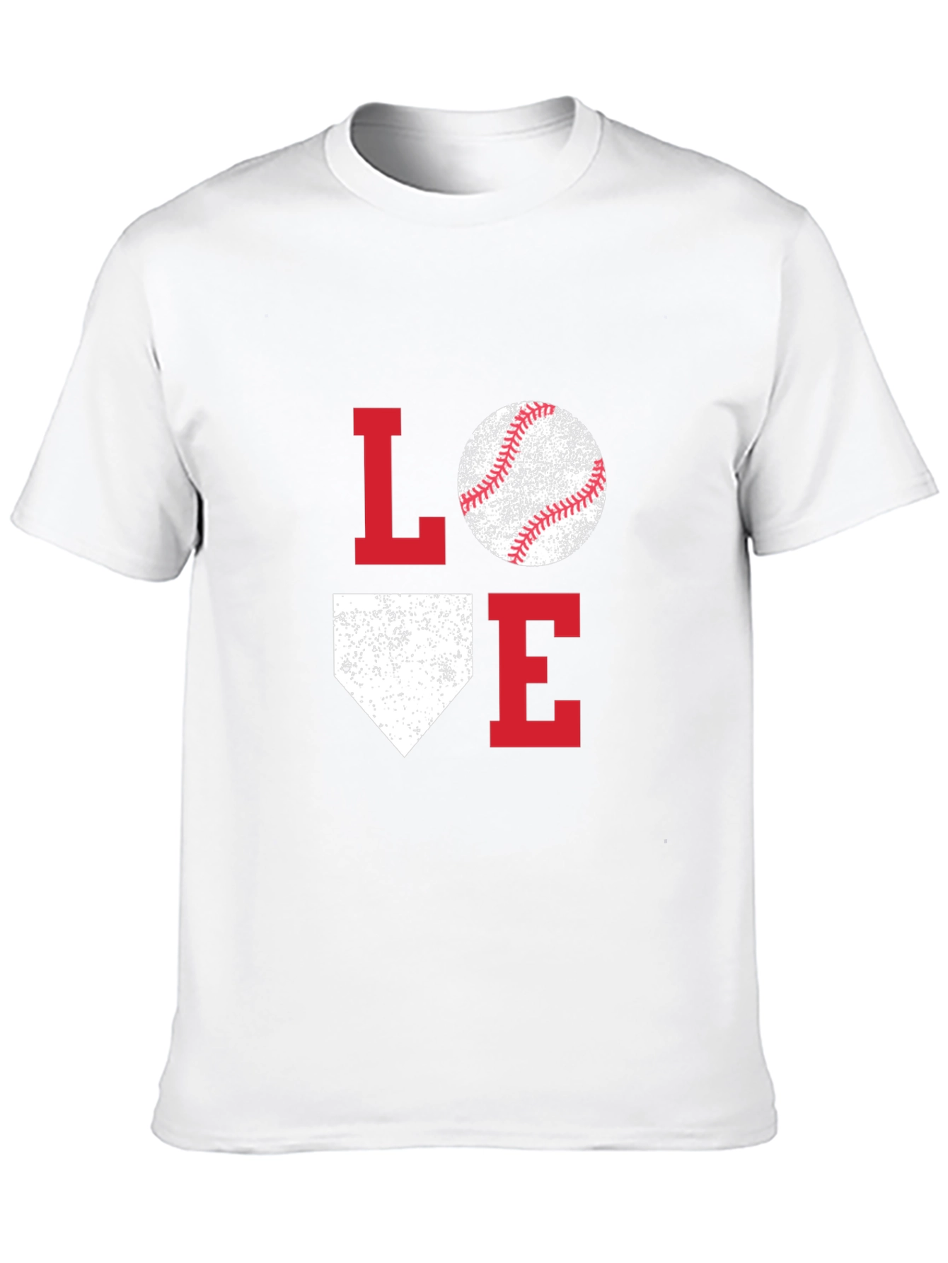 Love Baseball Graphic T-Shirt Sport Fan Tee