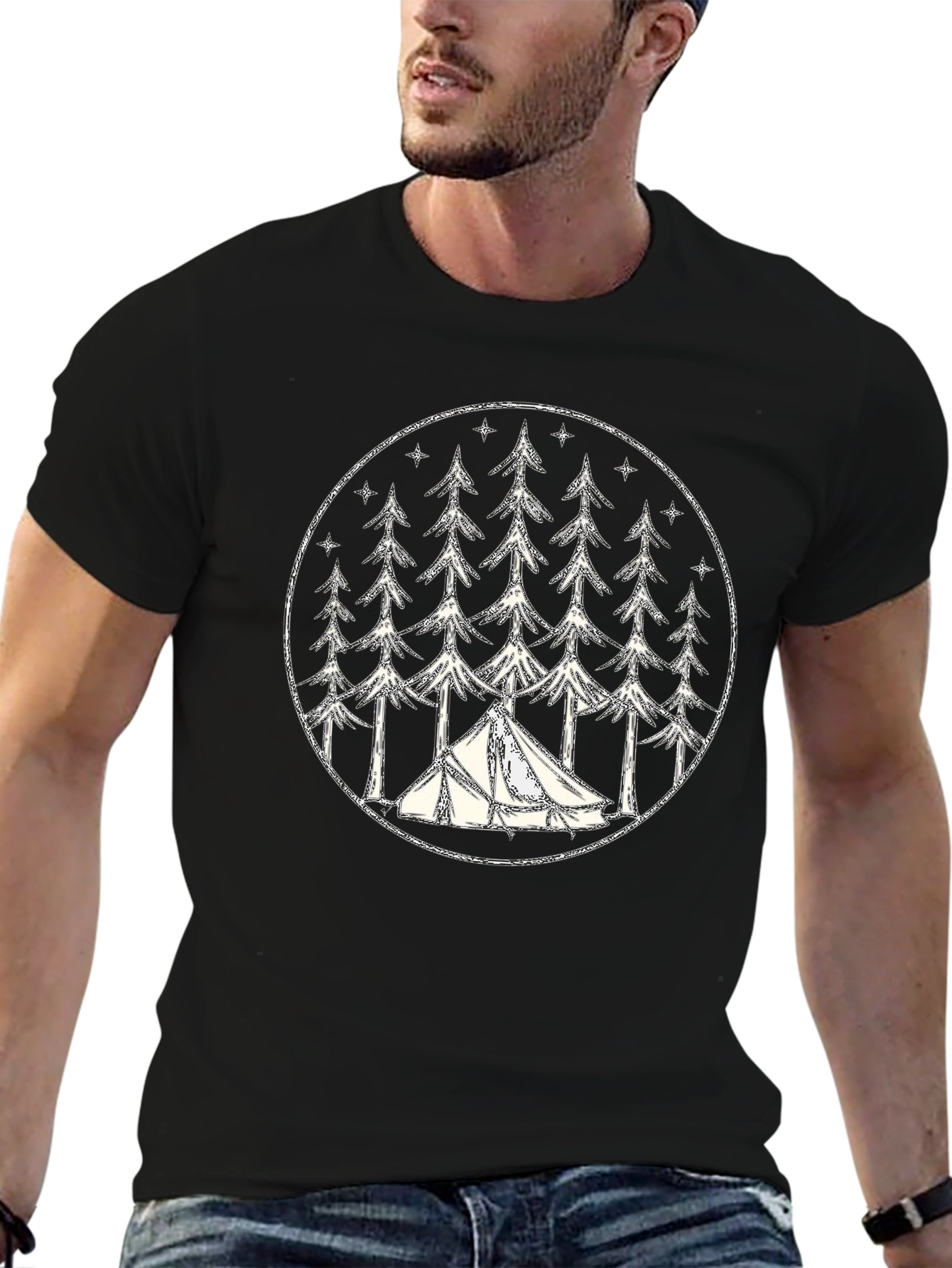 Camping Forest Tee - Adventure Awaits!