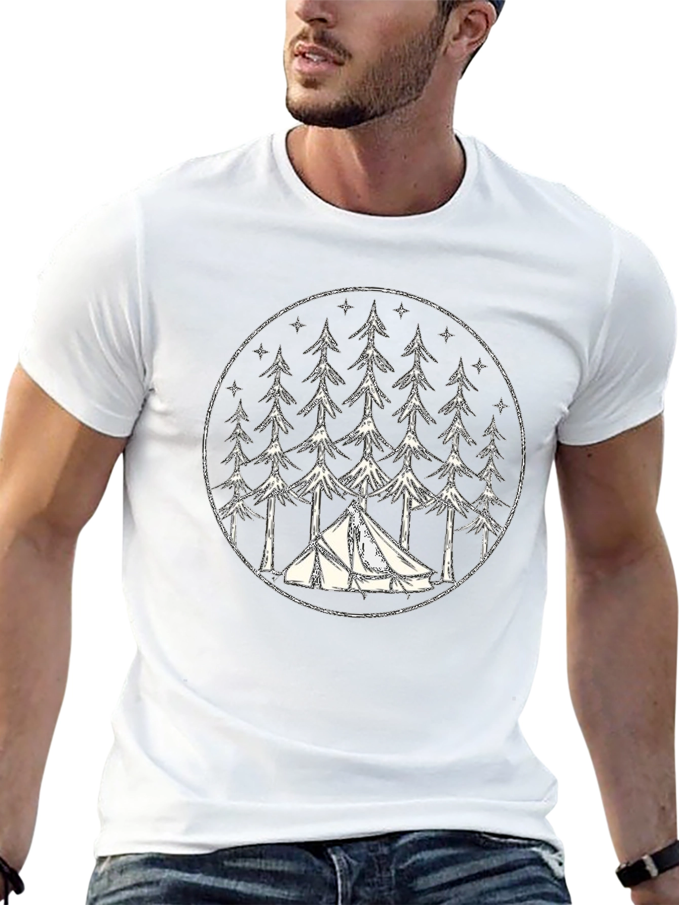 Camping Forest Tee - Adventure Awaits!