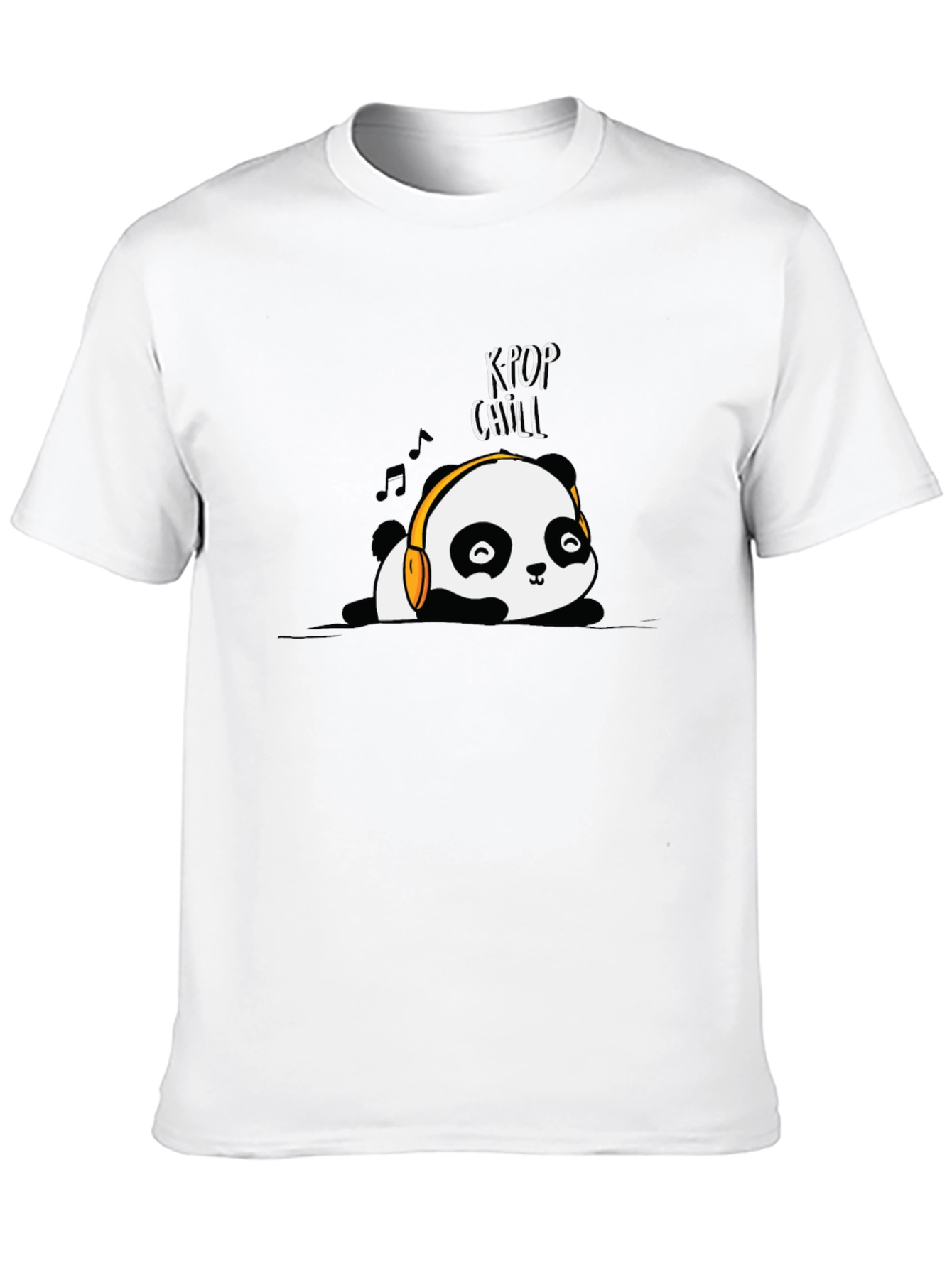 K-Pop Chill Panda Graphic T-Shirt