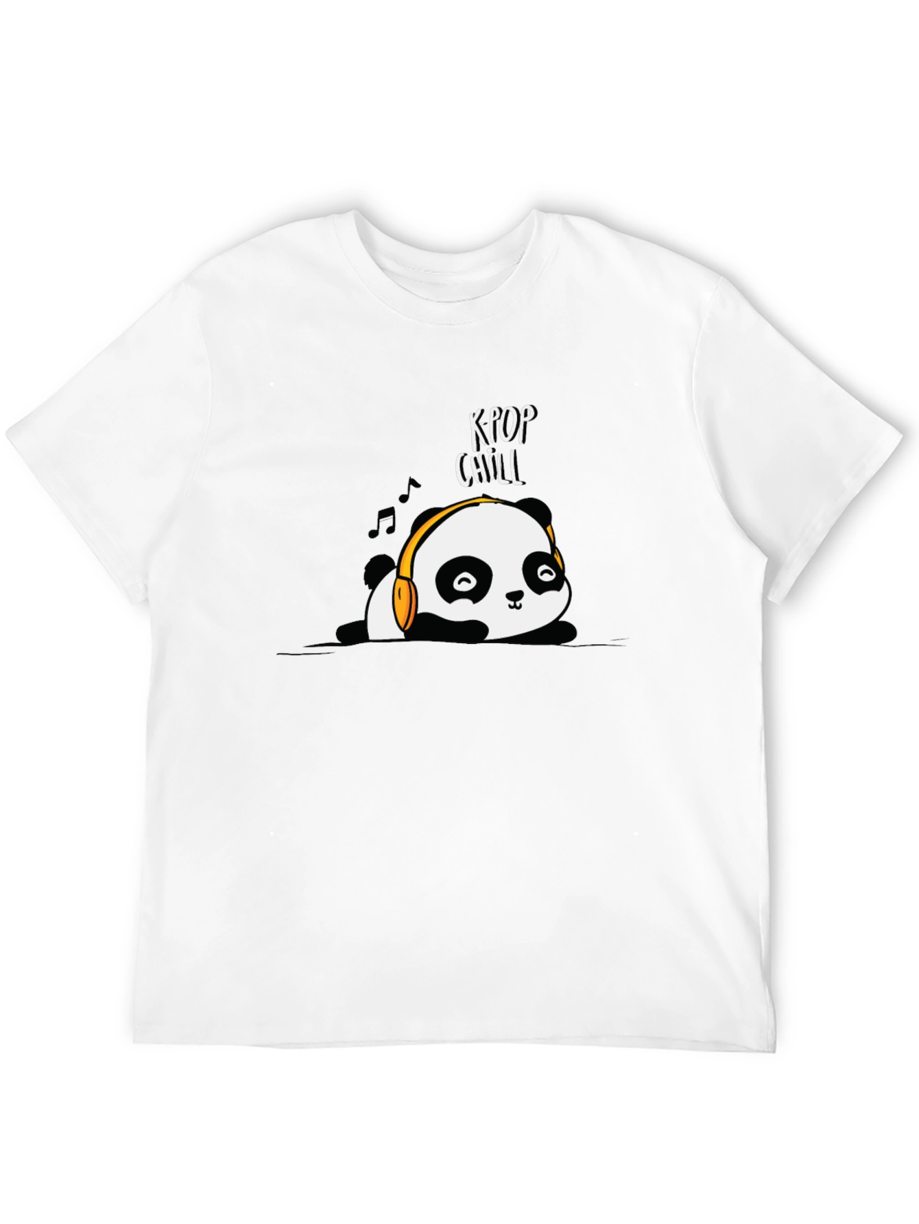 K-Pop Chill Panda Graphic T-Shirt