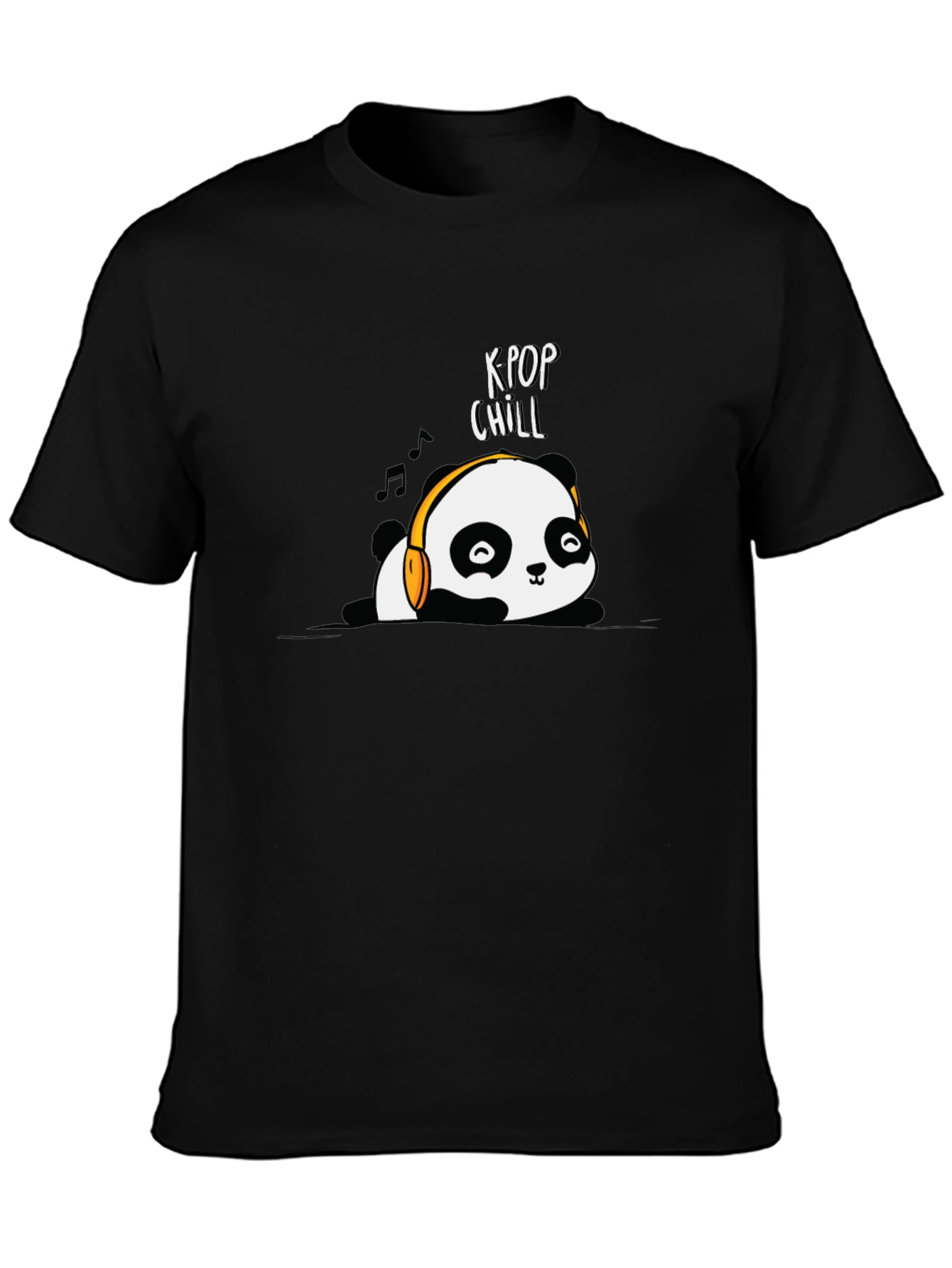 K-Pop Chill Panda Graphic T-Shirt