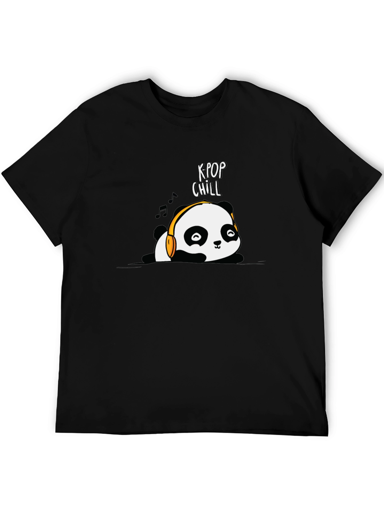 K-Pop Chill Panda Graphic T-Shirt