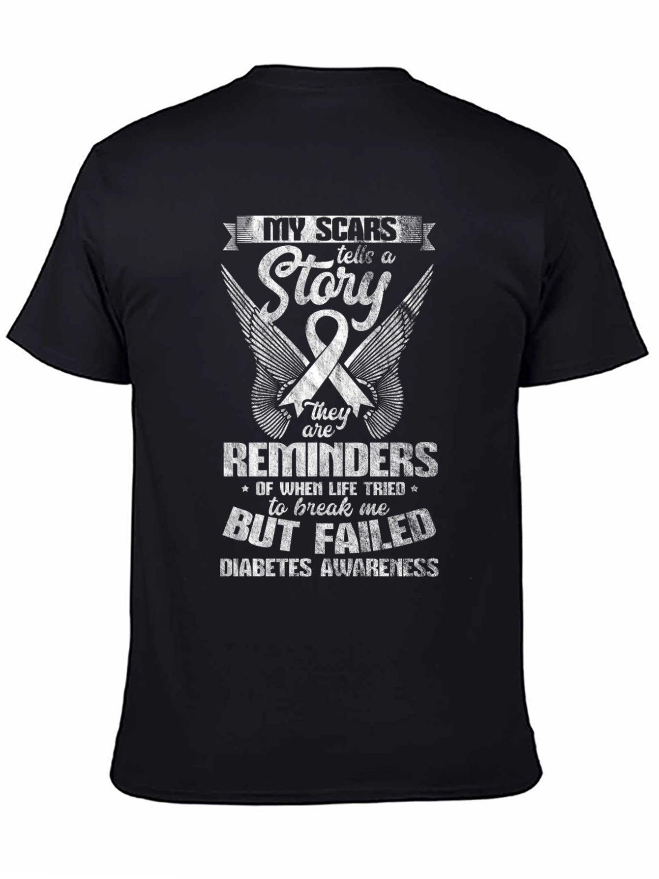 Diabetes Awareness T-Shirt: My Scars Tell a Story