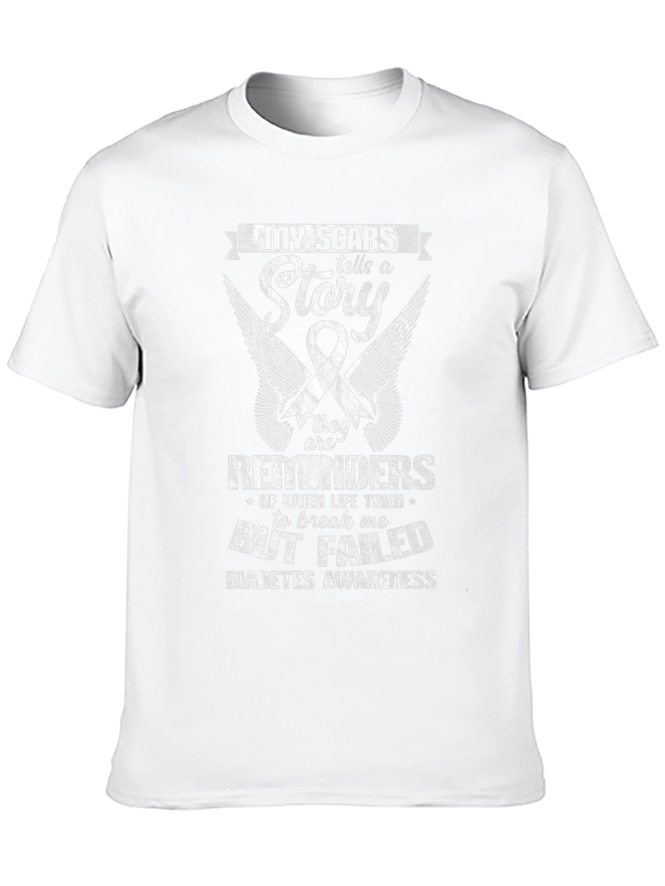 Diabetes Awareness T-Shirt: My Scars Tell a Story