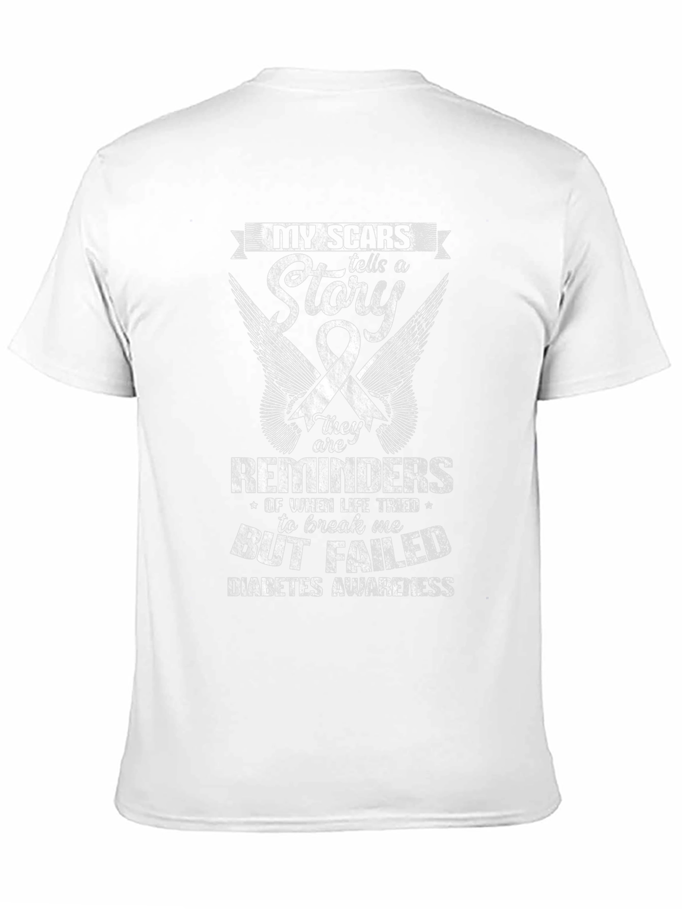 Diabetes Awareness T-Shirt: My Scars Tell a Story