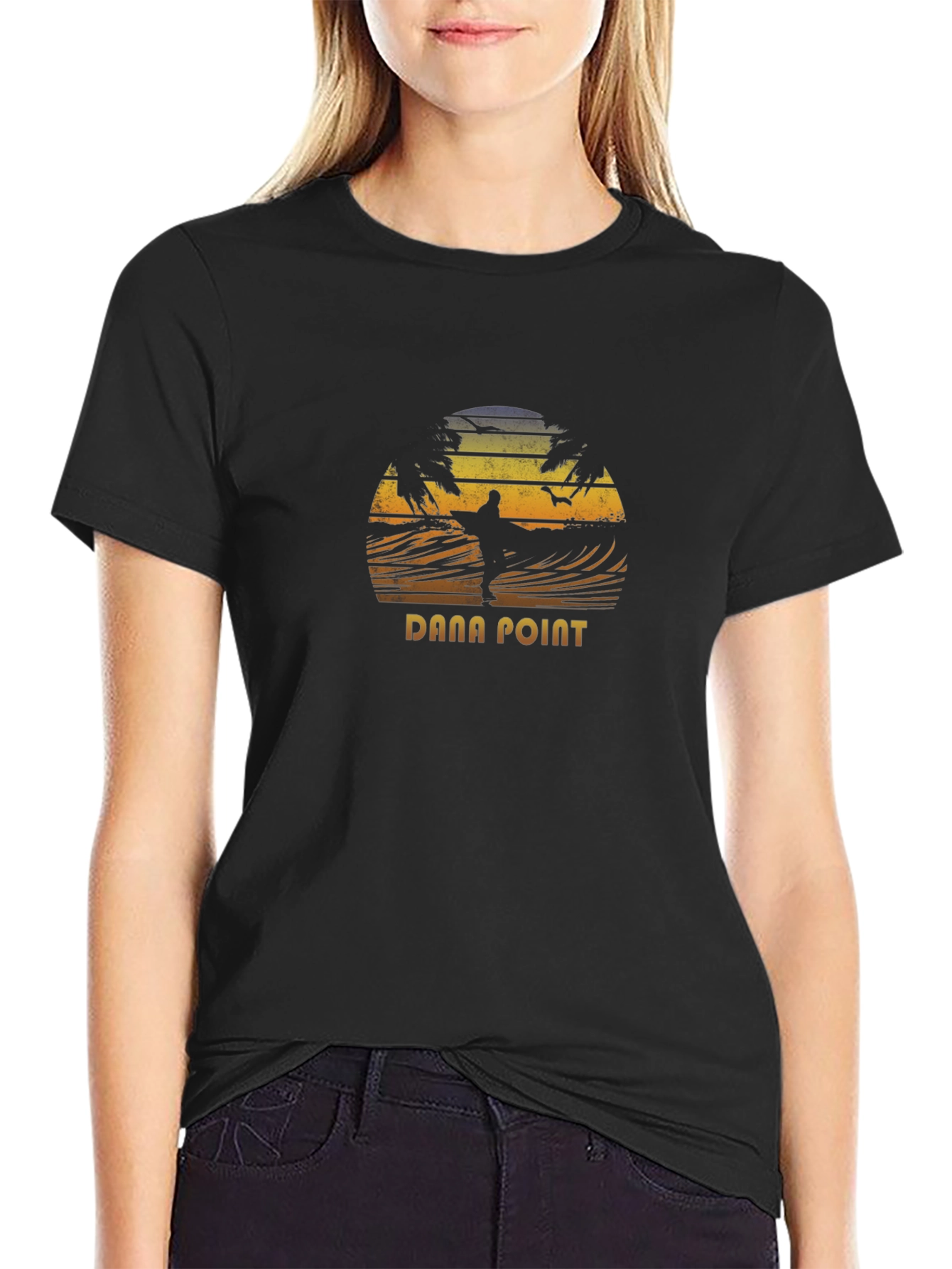 Dana Point Surfing T-Shirt - Black