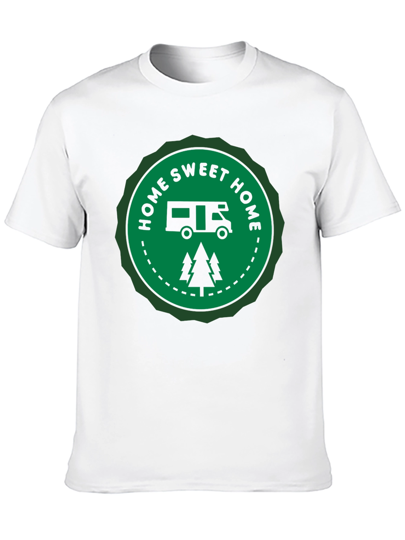 Home Sweet Home Camper Graphic Tee - Black