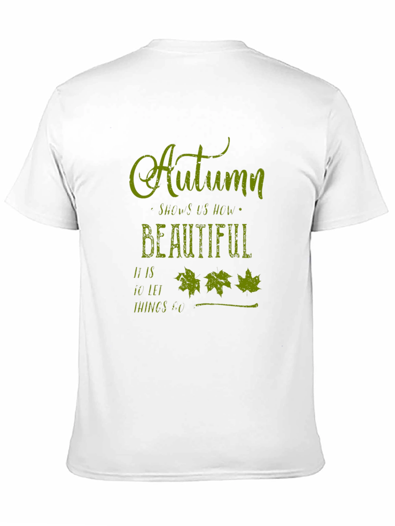 Autumn Leaves Graphic Tee - Soft Black T-Shirt