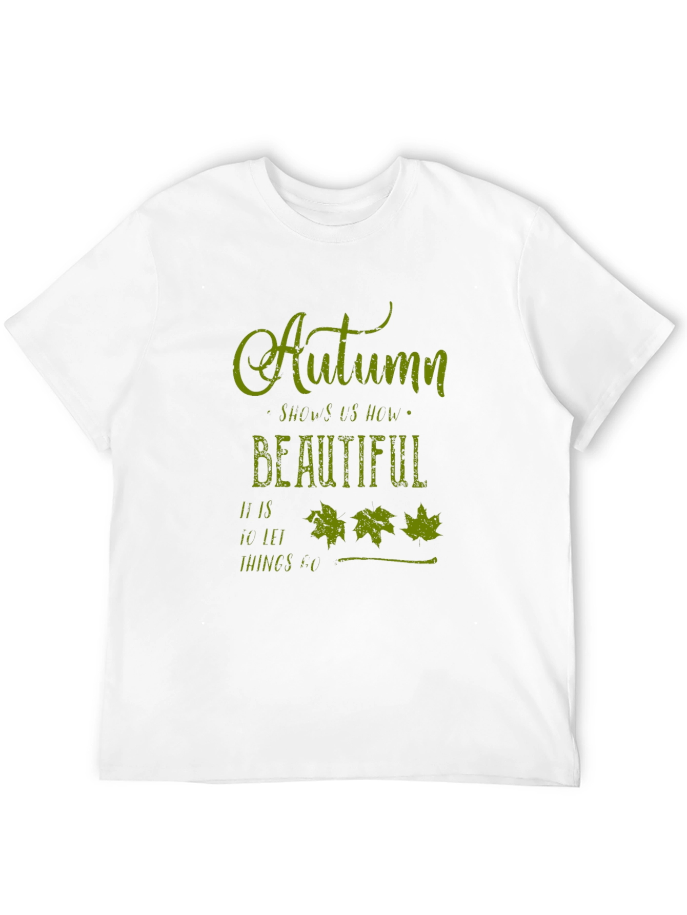 Autumn Leaves Graphic Tee - Soft Black T-Shirt