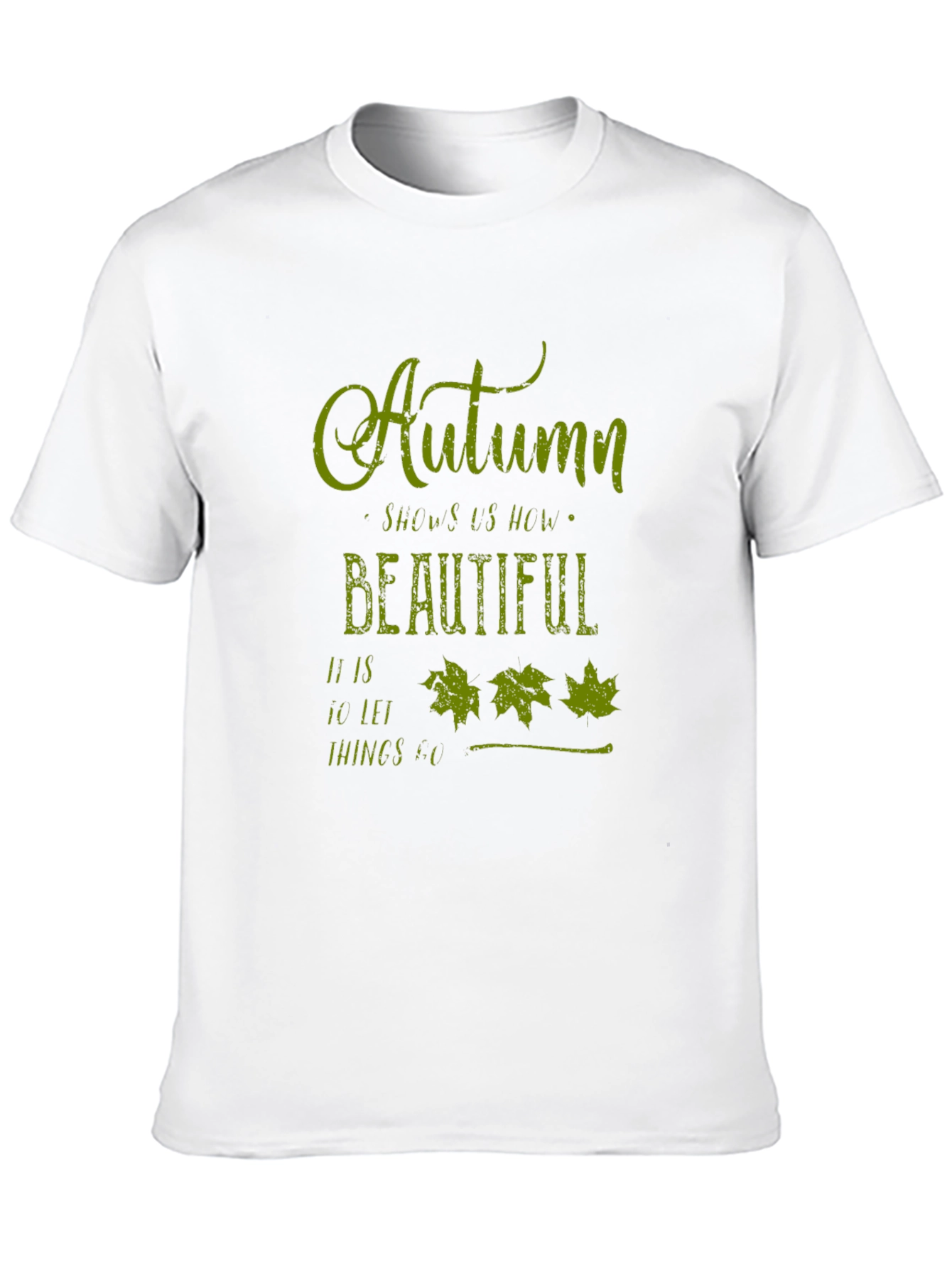 Autumn Leaves Graphic Tee - Soft Black T-Shirt