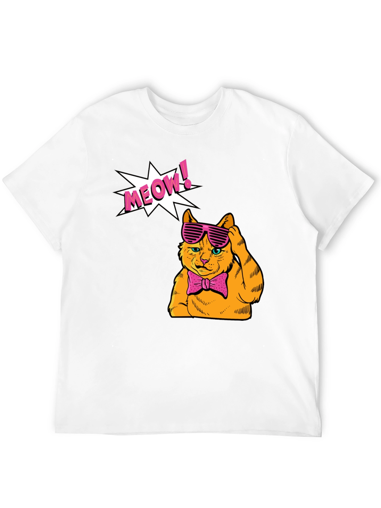 Meow Cat Graphic T-Shirt - Stylish and Fun